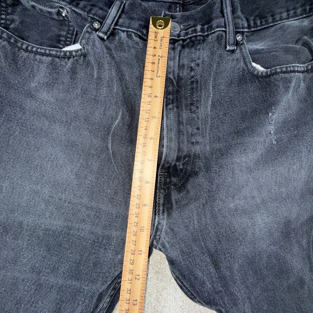 Levi's 505 Jeans Mens 38x34 Gray‎ Denim Cotton Mid Rise Streetwear Straight Leg